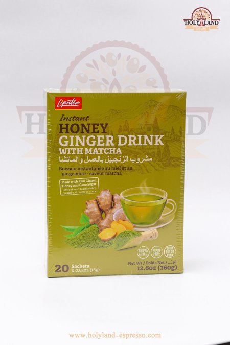 مشروب الزنجبيل بالعسل والماتشا