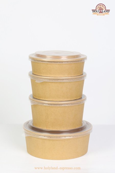 علب كرافت مع غطاء بلاستيك